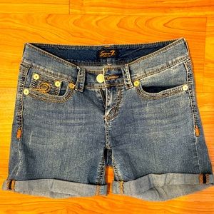 Vintage Seven 7 jean shorts